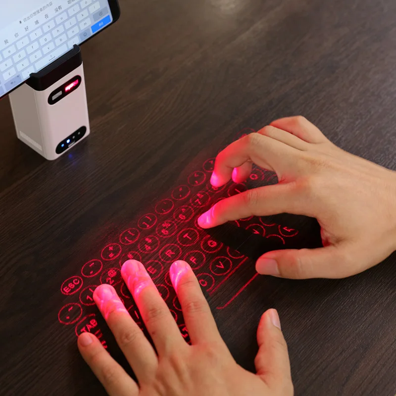  Bluetooth virtual laser keyboard Wireless Projection mini keyboard Portable for computer Phone pad 