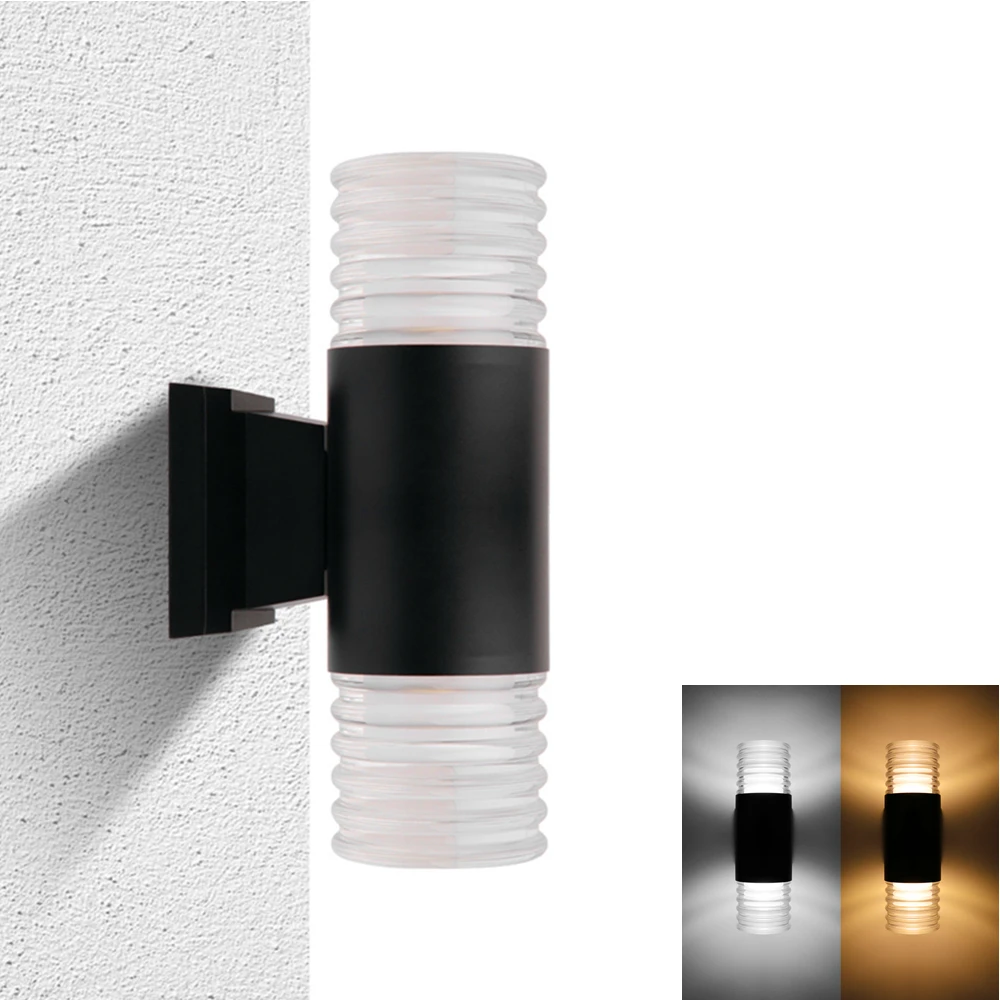 

Led 20W Up Down Outdoor Lighting Wall Lamps Dual-Head Cylinder LED Porch Lights Waterproof Light Fixture Wall Light ZBD0091