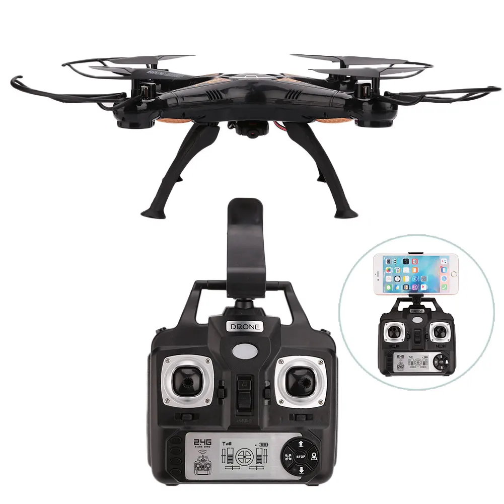 SKY2913 FPV Real Time RC Remote font b Drone b font Quadcopter WiFi Camera Video USB