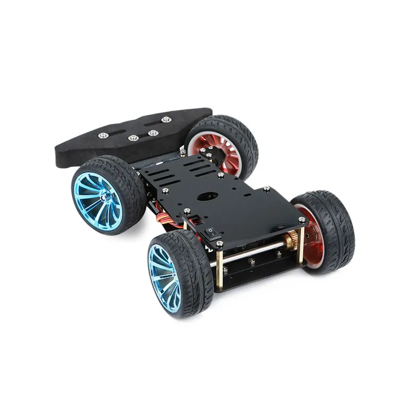 2018 4WD RC Smart Car Chassis S3003 Metal Servo Bearing Kit for Arduino Metal Gear Motor 25MM Robot Platform DIY Robot 2018 4WD RC Smart Car Chassis S3003 Metal Servo Bearing Kit for Arduino Metal Gear Motor 25MM Robot Platform DIY Robot