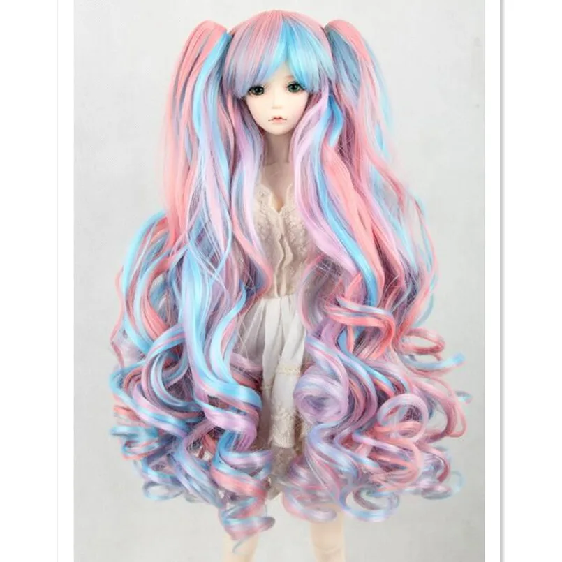 Buy Fashion Synthetic Doll Hair Multicolor Long Wavy