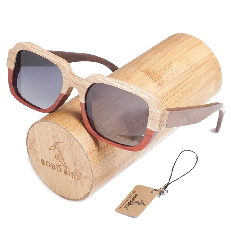 wooden sunglasses bobo bird luxury brand gift sunglasses for men and women (8)