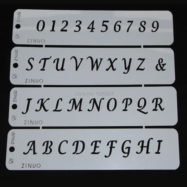 1pc bakeware baking kitchen accessories numeral alphabet letter cake letter stencil