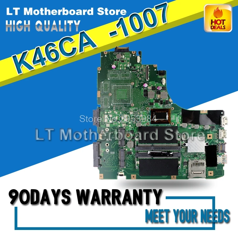 

K46CA Motherboard REV:2.0/2.1 1007M For ASUS K46C K46CM K46CB S46C A46C Laptop motherboard K46CA Mainboard K46CA Motherboard
