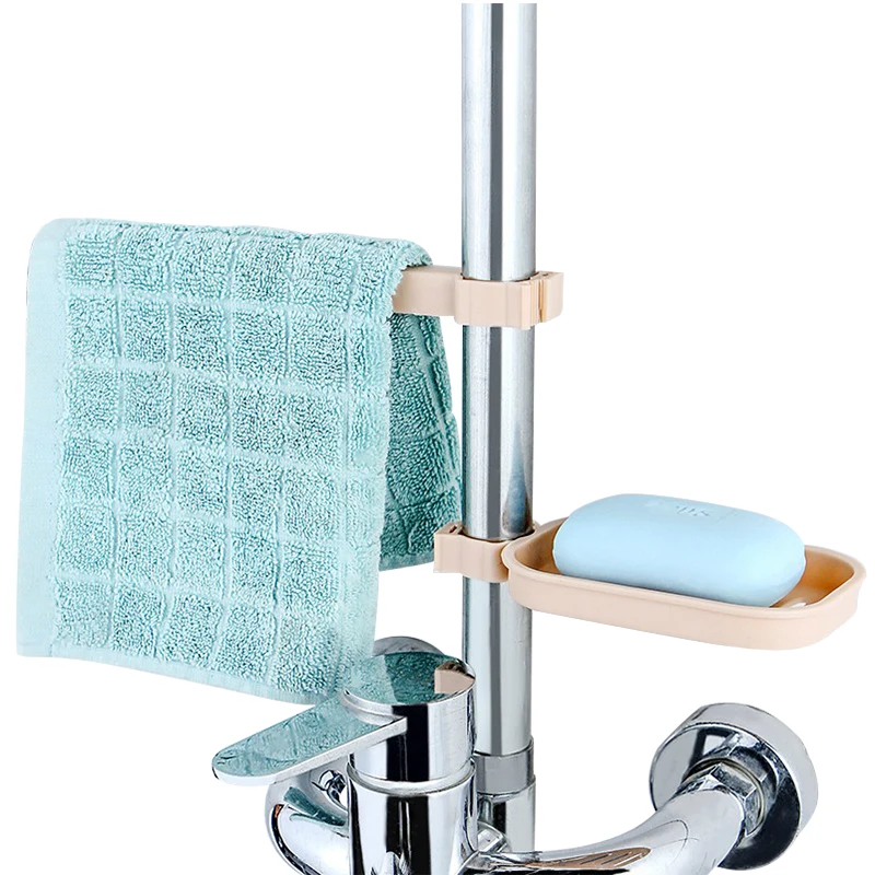 

Creative Soap Holder With Bathroom Towel Rack Clip Holder Drain Bathroom Accessories Molds For Soap Drainage Soap Dish Box Case