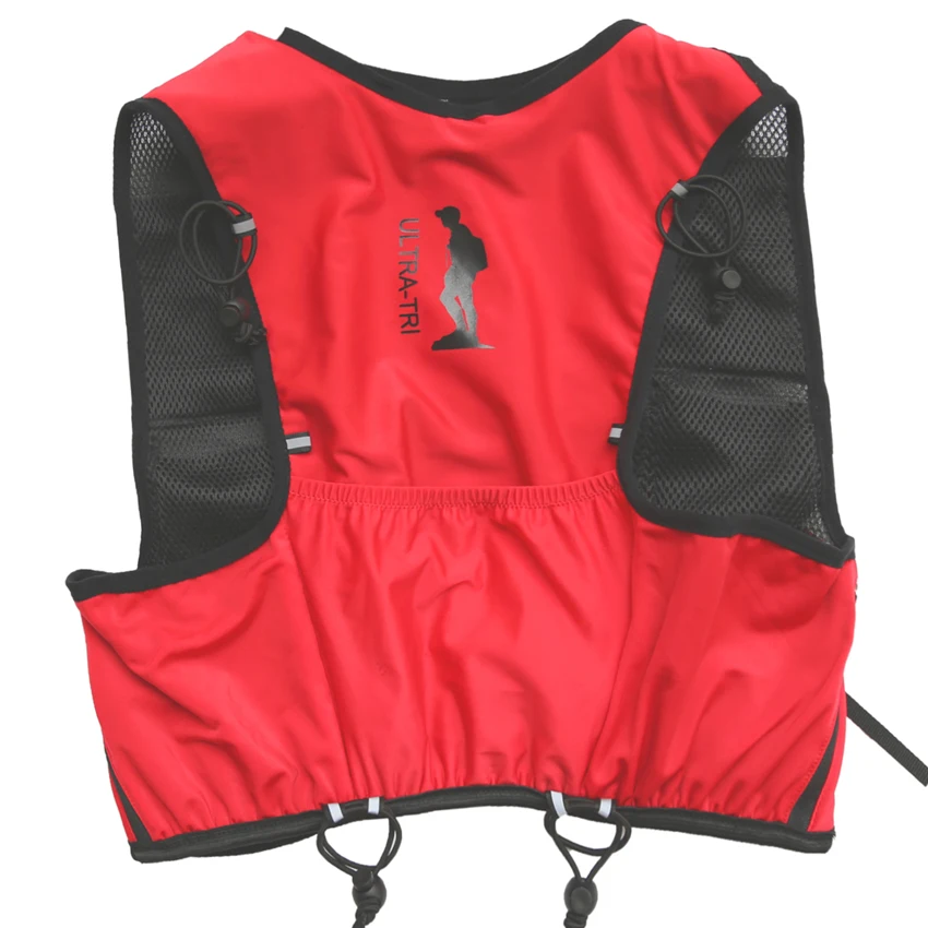 ULTRA-TRI гидратационный рюкзак для бега, жилет для бега, легкий, для марафона, для гонок, Mochila, спортивная сумка, Speedvest, 8л, Красный