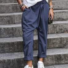 ^^Best Offers 5XL Plus Size Harem Pants Solid Loose Cotton Linen Pants Pockets Casual Elastic Waist Female Clothes Summer Vintage Bottom ^^Best Offers 5XL Plus Size Harem Pants Solid Loose Cotton Linen Pants Pockets Casual Elastic Waist Female Clothes Summer Vintage Bottom