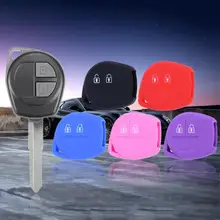 

1Pcs Silicone 2 Button Remote Key Case Fob Protect Cover For Suzuki SX4 Car And Motorcycle Key Protection Case
