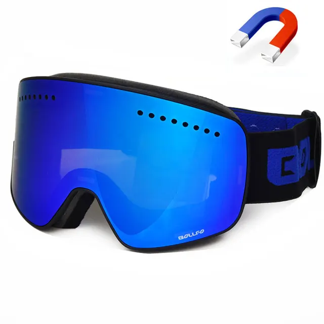 connection ski goggles UV400 anti fog ski eyewear mask snow