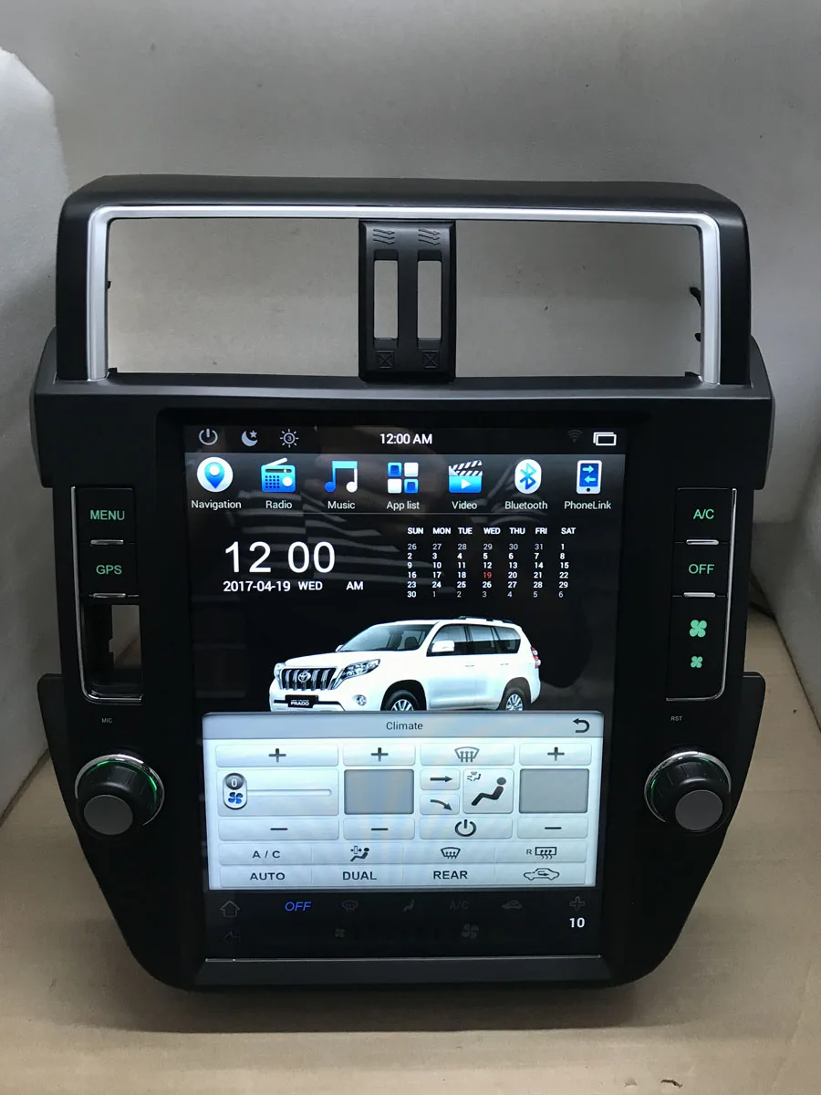 Sale Pure Android 7.1.1 Quad-Core 2GB RAM Car DVD FOR TOYOTA Land Cruiser prado 2014-16 1024*600 Capacitive Screen ,32GB GPS BT WIFI 5