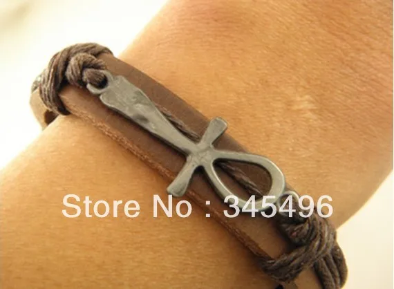 Free shipping !Wholesale Price Cool Leather Braided Cross Bracelets Handmade Jewelry For Men Fast Despatch | Украшения и
