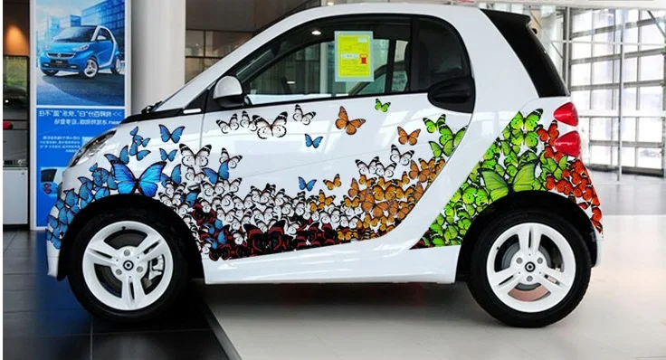 

Butterfly Car Sticker Car-styling Car Body Waterproof Vinyl Fresh Customize for Your Vehicle Waterproof Sunscreen