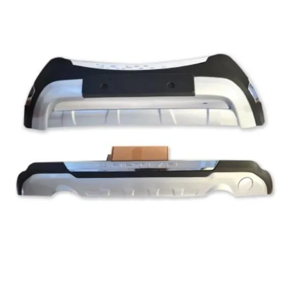 

JIOYNG ABS CHROME PAINT CAR FRONT+REAR BUMPERS PROTECTOR GUARD SKID PLATE FOR Chevrolet Captiva 2011 2012 2013 2014