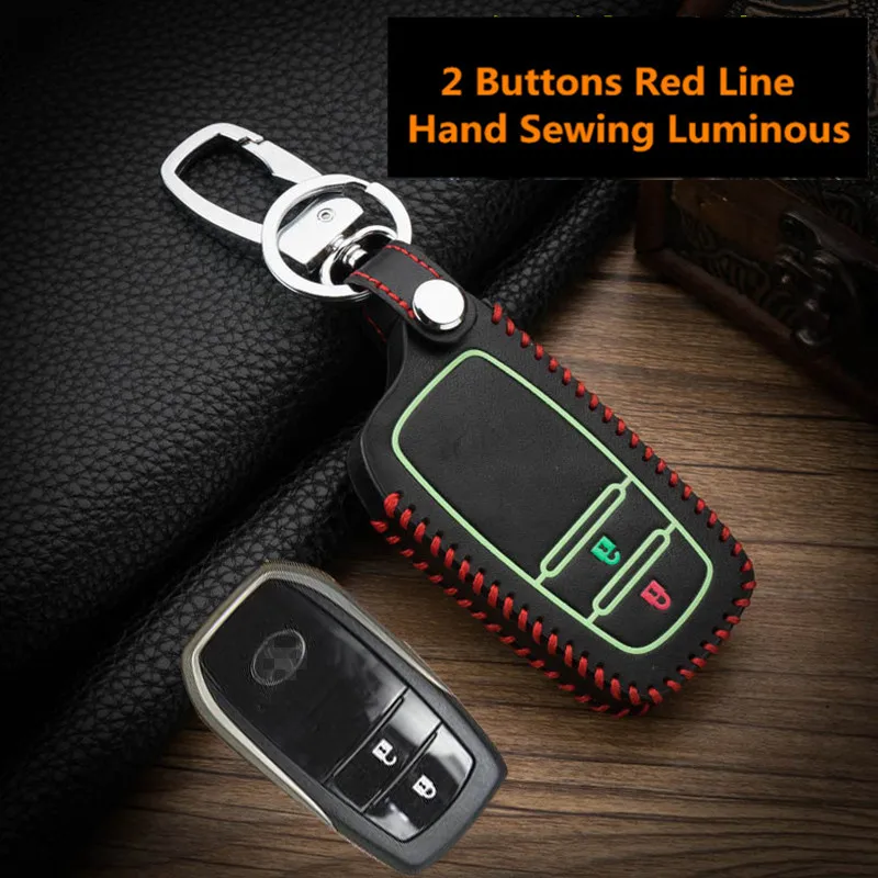 Luminous-Leather-Car-Smart-Key-Cover-Case-For-Toyota-Camry-Coralla-Crown-RAV4-Highlander-2015-2 (2)