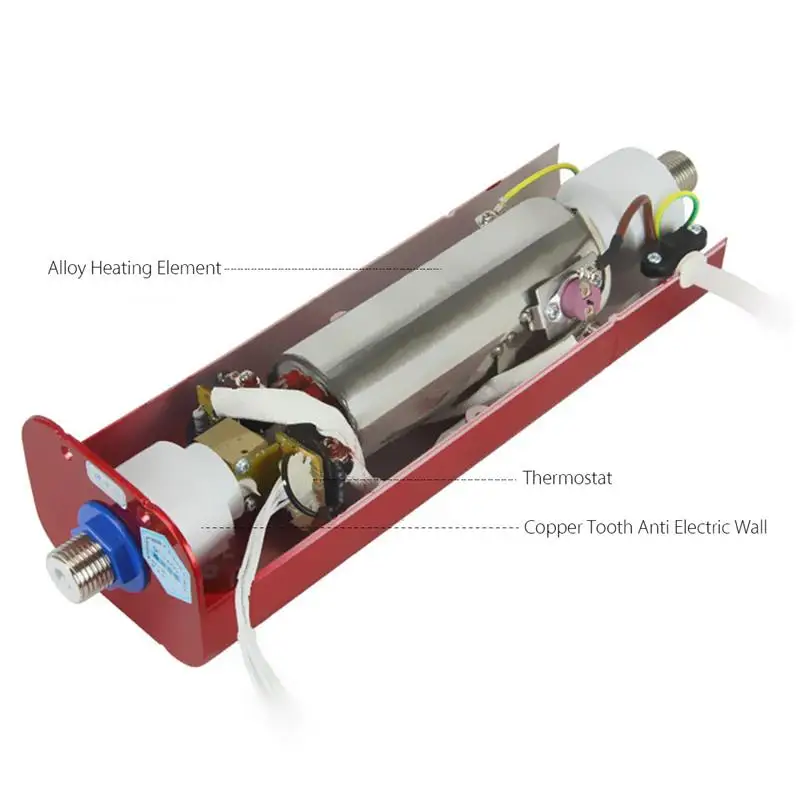 Электрический нагреватель горячей воды, Настенный мини 5500 Вт, мгновенный нагрев, постоянная температура, душевая комната, кухня