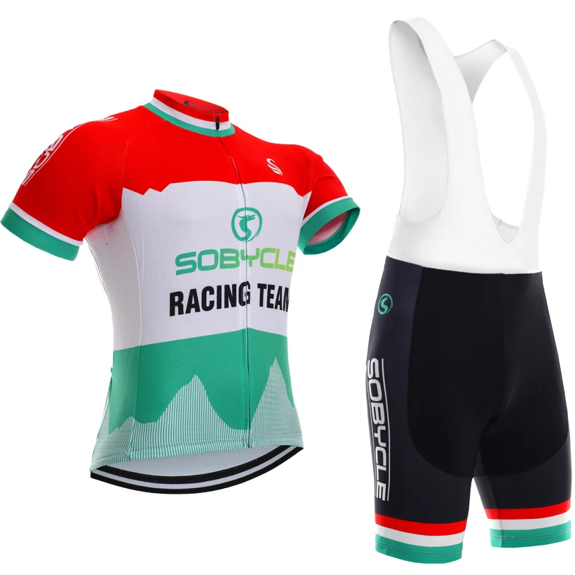 

2017 Green mountail team pro cycling jersey mens women bike sportswear breathable clothing qucik dry summer cycling wear