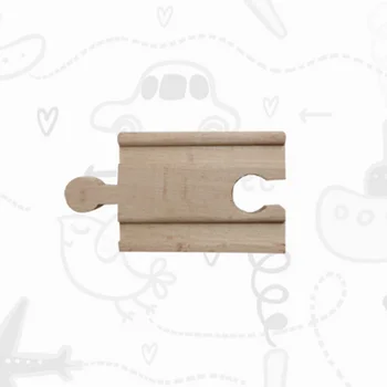 

1Pc Female Train Tracks Adapters Fits Railway Accessories Intelligence Toy Short Straight Wooden Track Parts Friends 5.4cm Male