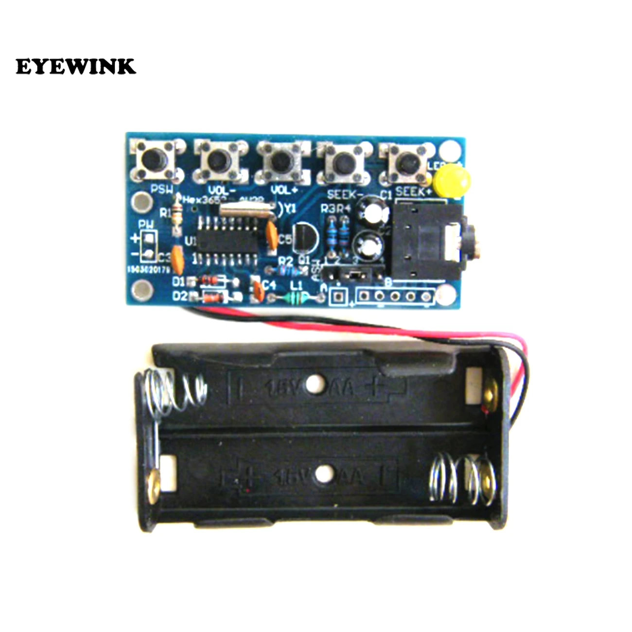 

76MHz-108MHz Wireless Stereo FM Radio Kit Audio Receiver PCB FM Module Kits Learning Electronics For Diy 1.8-3.6VDC