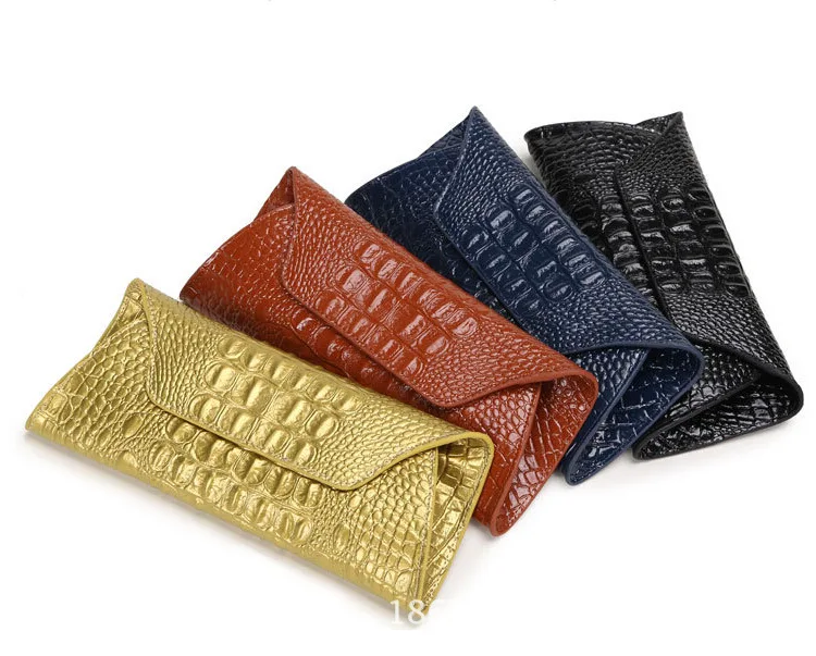 

YESIKIMI women genuine leather handbag real alligator clutches lady evening bag Oil Wax purse long wallet day clutch