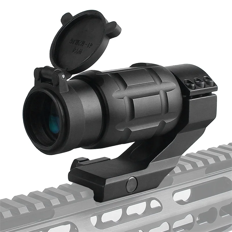 Tactical 3x25MM Magnifier Riflescope Optics Rifle Scope fit 20MM Rail w Protect Cover for Airsoft Hunting (12)
