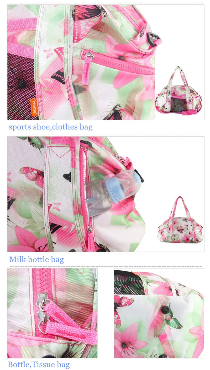 Fashion Mom Postnatal Exercise Sports Bags High-capacity Shoulder Diagonal Mummy Hobos Mother and Child Big Size10