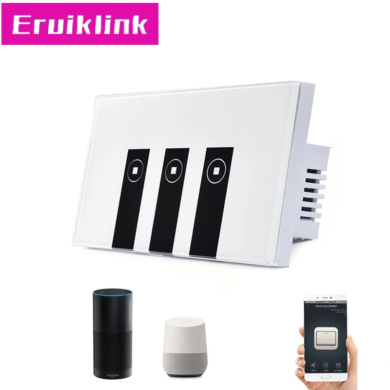 Стандарт США 1 2 3 4 банды Ewelink app switch сенсорная панель управления wifi Пульт