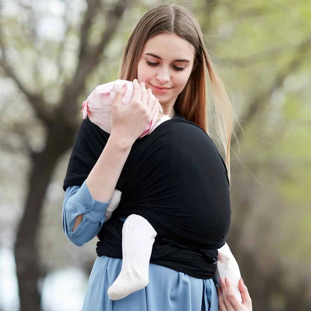 

Soft Newborn Breastfeed Nursing Cover Breathable Wrap Solid Infant Multi Positioning Door Band Cotton Sling