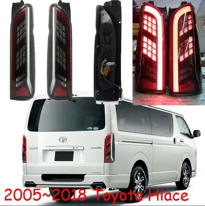 Один комплект, задний фонарь на бампер автомобиля для Toyota Hiace, задний фонарь 2005~ лет, светодиодные задние фары, противотуманная фара, задний фонарь - Цвет: picture