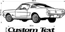 Ford Mustang Car Racing Vinyl Wall Decal Art Sticker font b Man b font font b