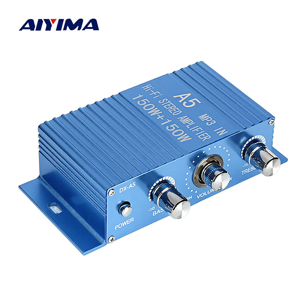 Aiyima 12V Mini Amplifier 30W*2 Car Stereo Amplifier 2