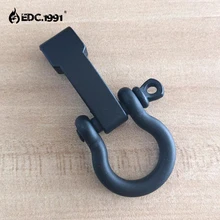 10 Pcs / Lot Black Scrub O Shape Adjustable SHACKLE Buckle for SURVIVAL EMERANCY 550 Paracord Bracelet outdoor EDC tool