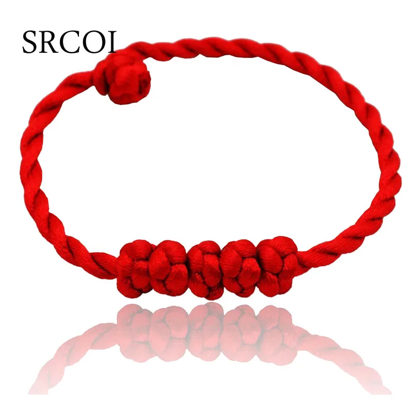 Handmade Chinese Knot Red String Thread Bracelets Red Line Bracelet