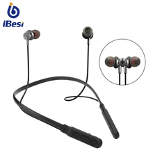 IBESI Y06 Bluetooth наушники спортивные Беспроводные наушники с шейным ремешком Магнитная гарнитура Handfree наушники с микрофоном для Xiaomi huawei