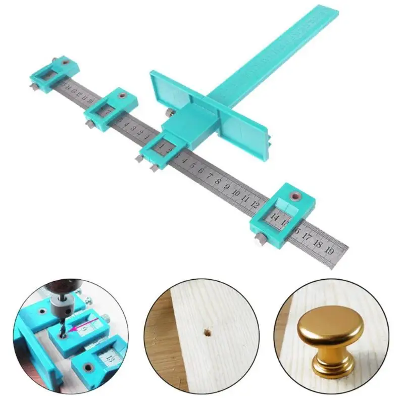 

Universal Tile Hole Locator Puncher Made of ABS Engineering Plastics Adjustable Fixing for Building Construction 400*25*2mm