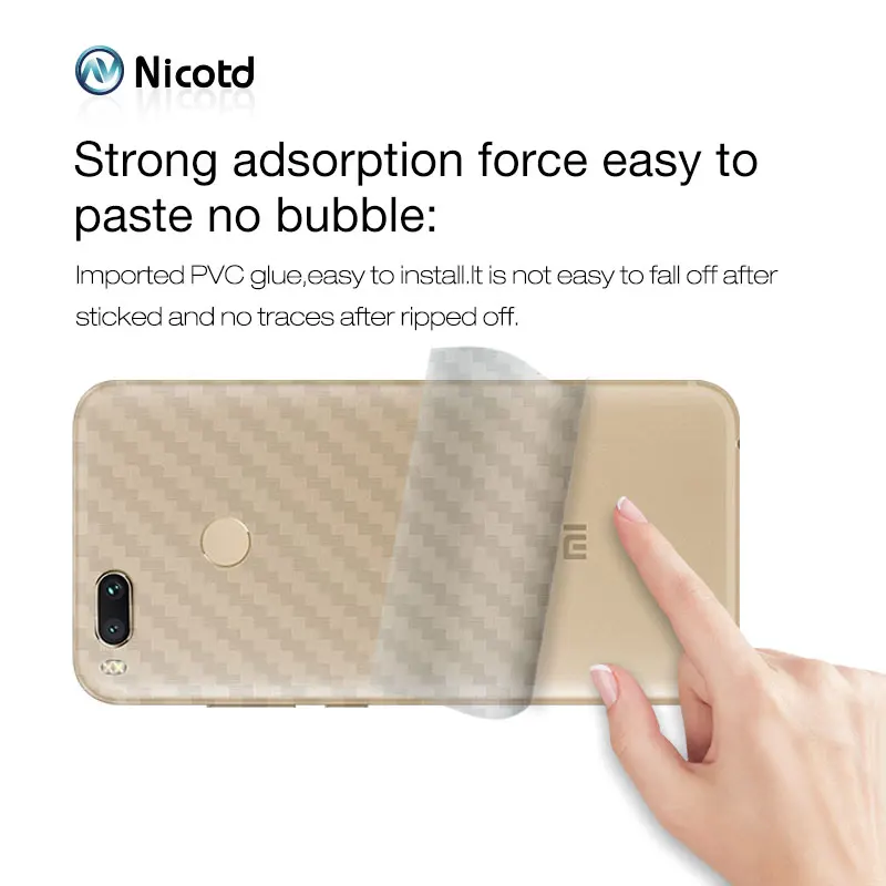 Soft 3D Carbon Fiber Back Cover for Xiaomi redmi  (3)