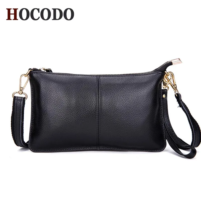 

HOCODO Casual Women Messenger Bags Leather Clutch Small Solid Color Simple Handbag Wild Crossbody Bags For Women Shoulder Bag