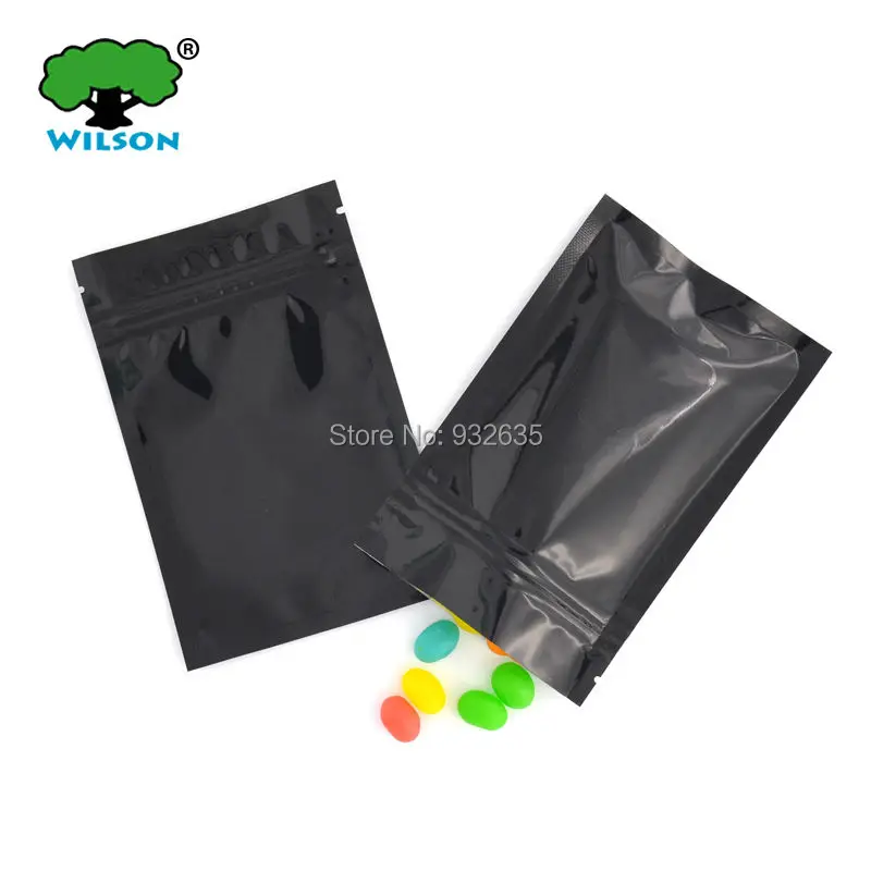 3.3''x5'' for 3 5g black color zip lock foil bags plastic packaging
