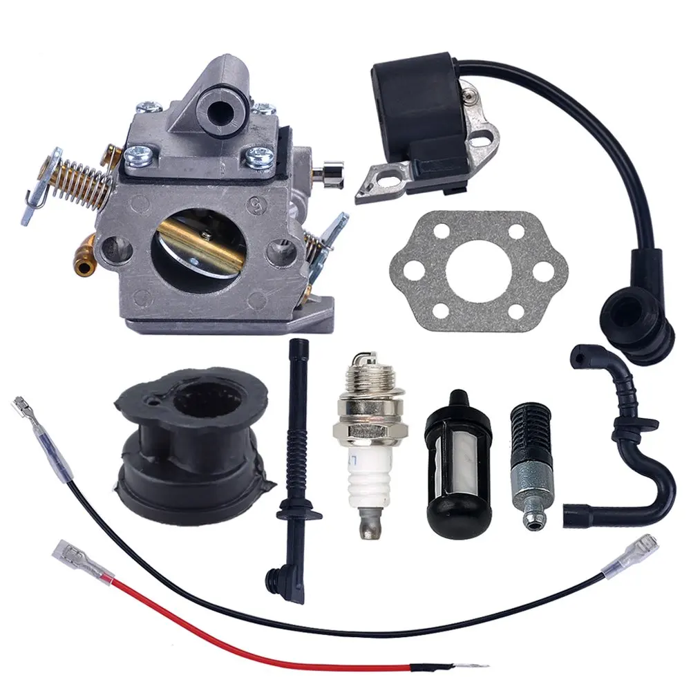 

Carburetor Ignition Coil with Gasket Spark Plug Fuel Line for Stihl MS180 MS170 017 018 Chainsaw motosierra
