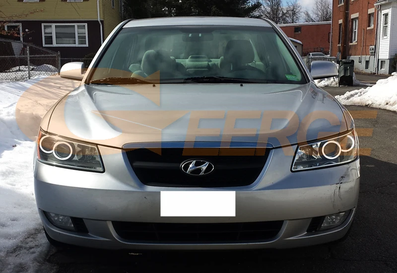 Для hyundai Sonata 2006 2007 2008 фары отличное Ультра яркое освещение smd комплект светодиодов «глаза ангела» Halo кольца