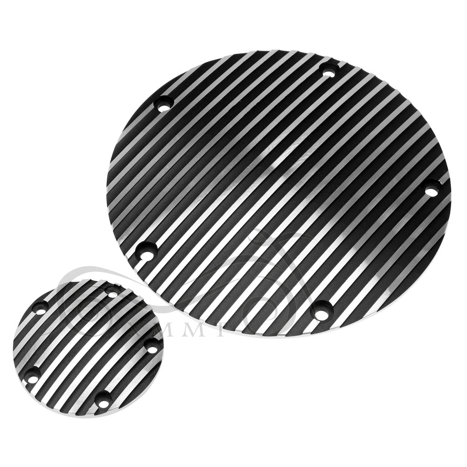 

Motorcycle Black Finned Derby Accent Engine Timer Timing Cover For Harley Touring Dyna Softail FLHTCU FXDC FLTR 1999-2013