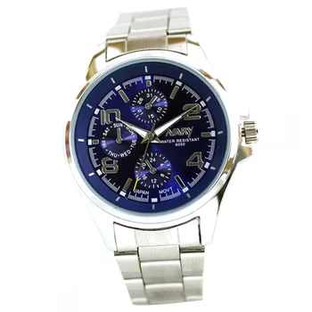 

Fashion Men Stainless Steel Analog Quartz Wrist Watch Casual Round Dial Watches Montre