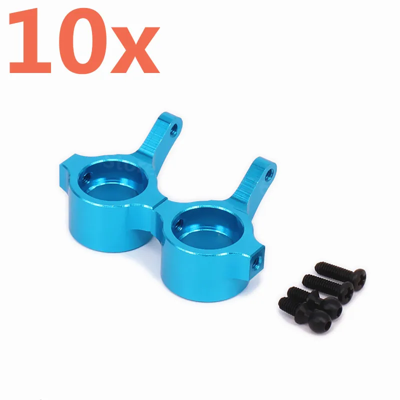 

10 Pieces RC Car Alum. Alloy Steering Hub Carrier For 1/18 Scale Revel 24540 Scorch Hobbico Dromida BX/MT/SC4.18 Monster Truck