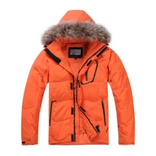 2019 New Winter Men Down Jacket Warm Down Coats White Duck Down Real Raccoon Fur Hooded Down Jackets Outwear Winter Men Coats new winter outdoor trekking white duck down jacket men hooded outwear duck down coat breathable hiking camping sports jackets