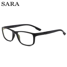 SARA голубые легкие очки черная оправа анти синие компьютерные очки спортивные дизайнерские очки улучшают комфорт