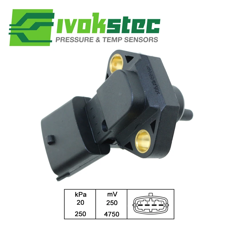 2.5BAR MAP Sensor, Intake Air Manifold Pressure For Land Rover Defender Cabrio Station Wagon Discovery II 2.5 Td5 MHK100640