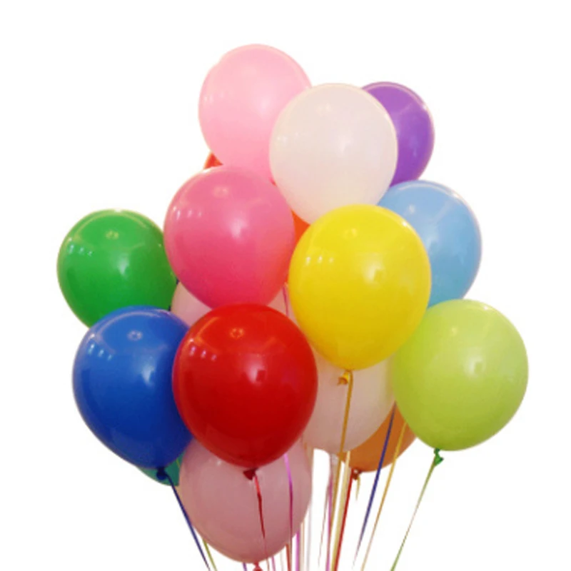 

100PCS/ packaging 10 inch matt round thick balloon children's party holiday birthday wedding decoration supplies multiple colors