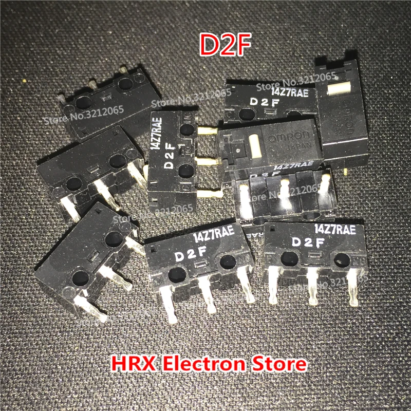 

10PCS/LOT Micro Switch D2F D2F-F D2F-01F D2F-01L Mouse Button 3PIN New Original