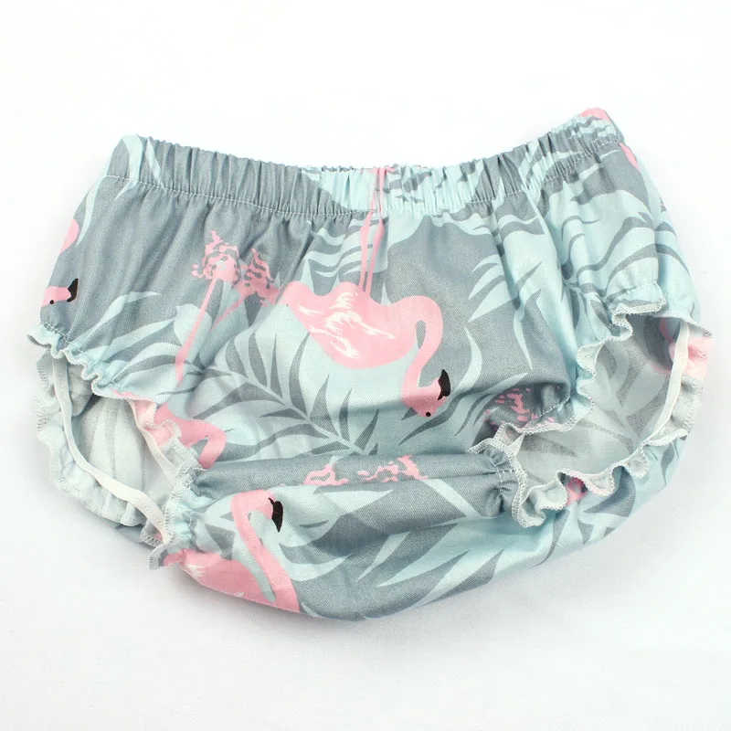 Boy Girl Cotton Bloomers Flamingos Infant Ruffle Shorts Newborn Gift Children Clothes (8)
