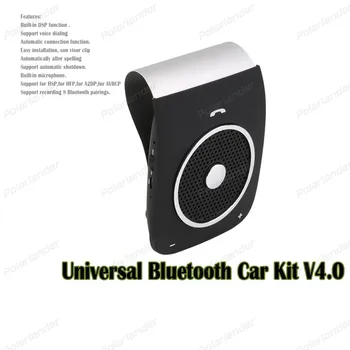 

V4.0.Wireless Bluetooth Voice Dialing car Kit sun visor with Car Charger M P3 Player Plastic&Metal For Universal Phone