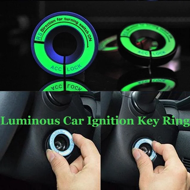 Car Ignition Key Ring Sticker Car Luminous light Ignition LED Vehicle